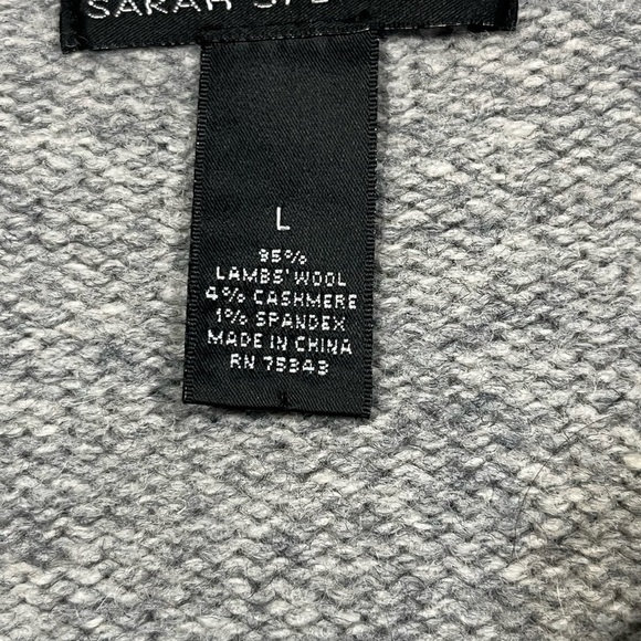 Sarah Spencer Lambswool Cashmere Blend Bell Sleeve Cardigan Large - Picture 11 of 12